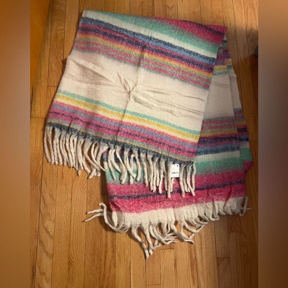 Free People Multicolor Striped Blanket - Picture 1 of 3